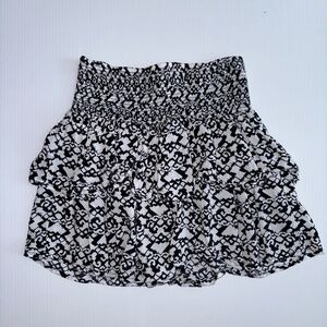 Aeropostale Rayon Black and White Skirt (XS)